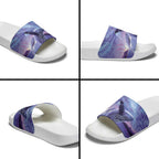 New Zealand Matariki Humpback Whale Slide Sandals Paikea Maori New Year Purple Galaxy