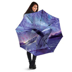 New Zealand Matariki Humpback Whale Umbrella Paikea Maori New Year Purple Galaxy