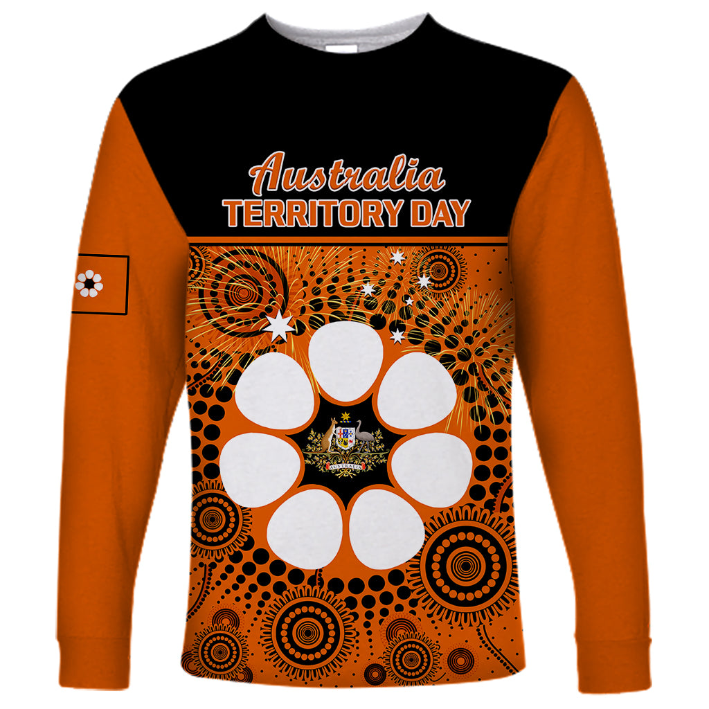 personalised-1-july-australia-territory-day-long-sleeve-shirt-aboriginal-pattern