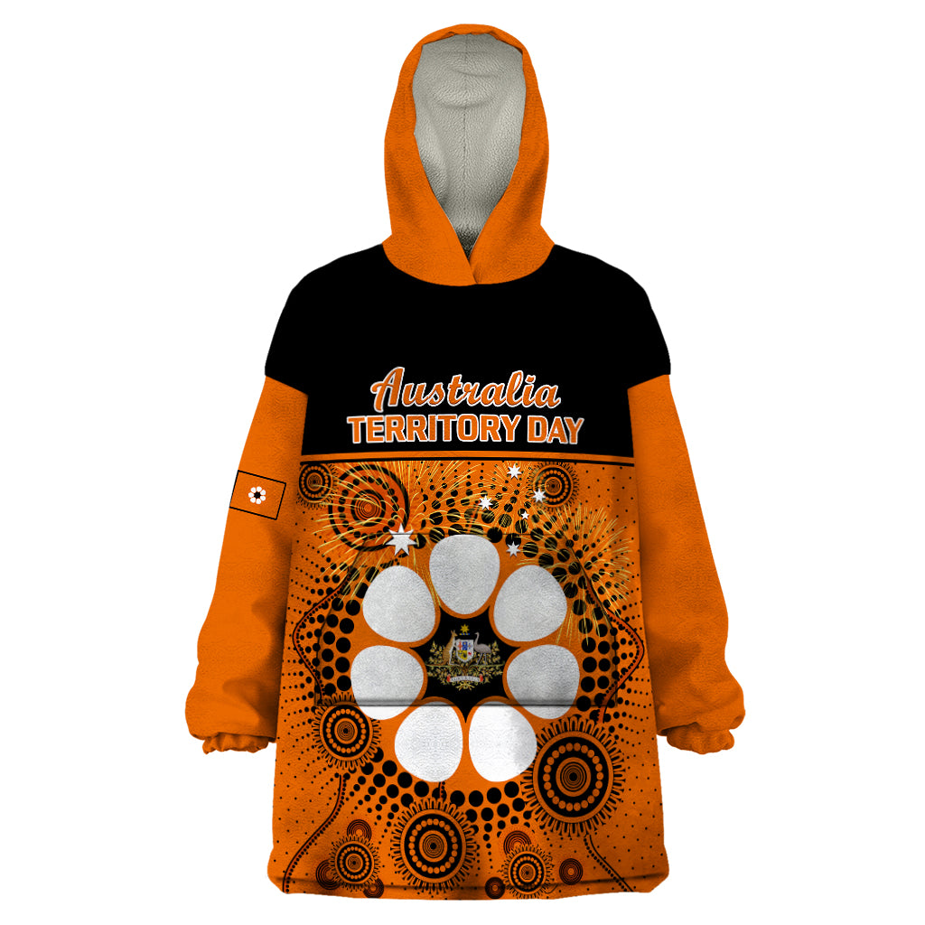 personalised-1-july-australia-territory-day-wearable-blanket-hoodie-aboriginal-pattern