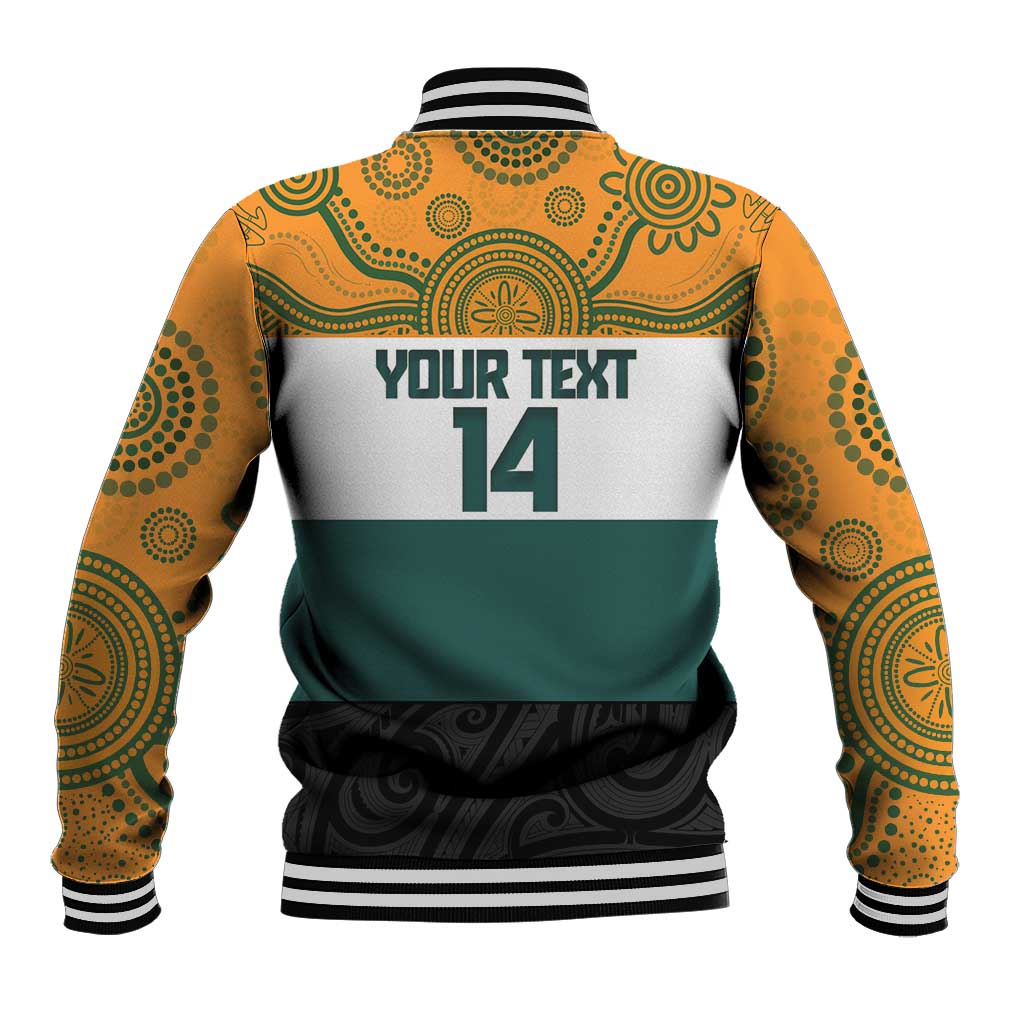 AUNZ Rugby Custom Baseball Jacket Australia Kangaroo New Zealand Silver Fern - Aussie Hoodie