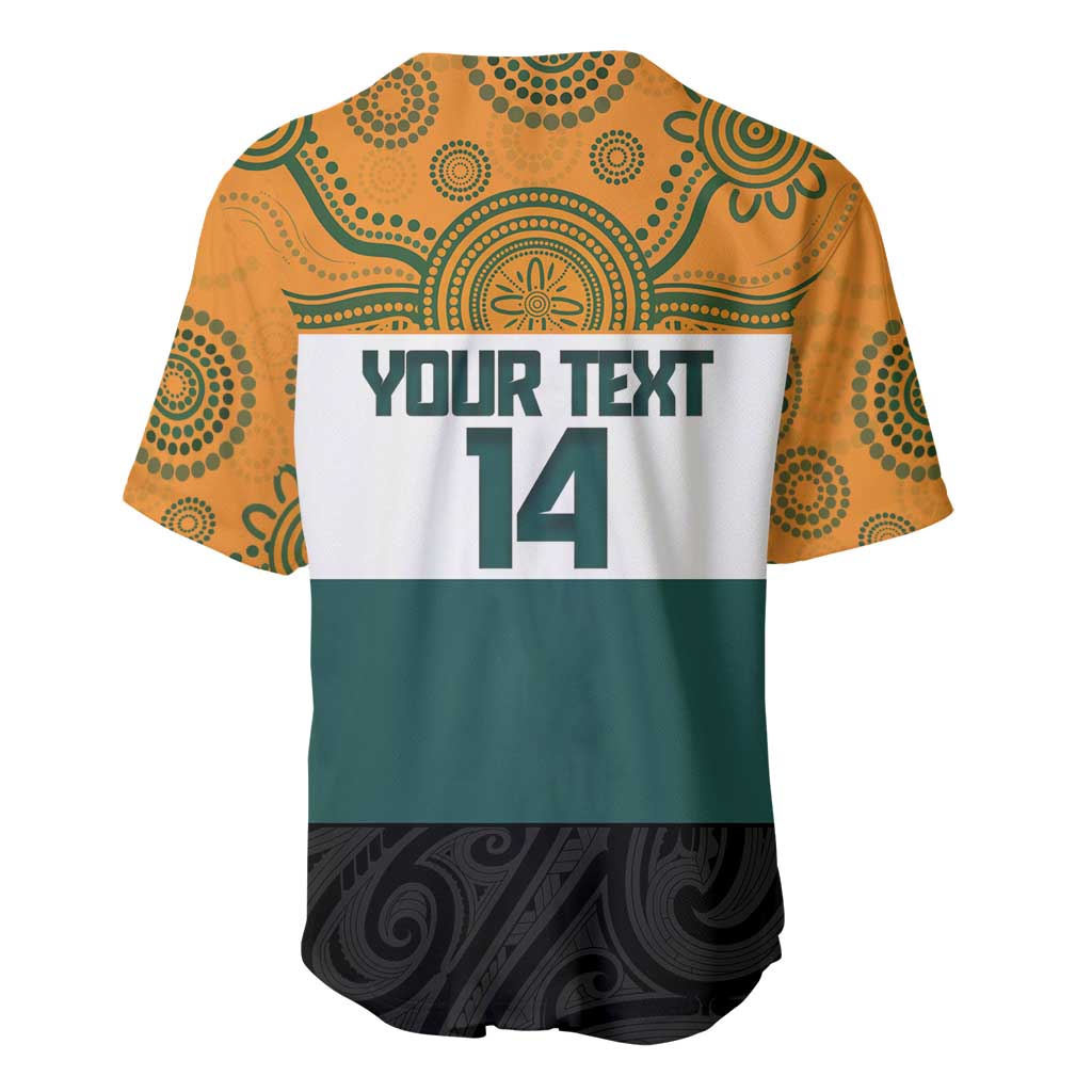 AUNZ Rugby Custom Baseball Jersey Australia Kangaroo New Zealand Silver Fern - Aussie Hoodie