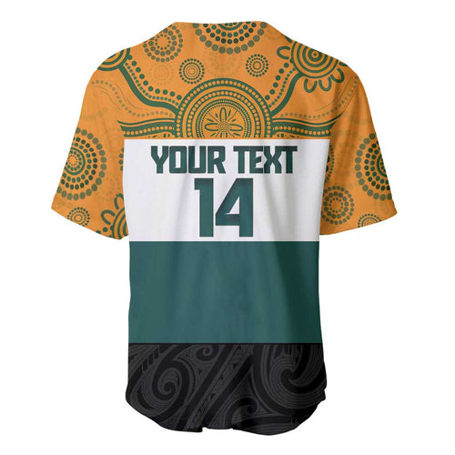 AUNZ Rugby Custom Baseball Jersey Australia Kangaroo New Zealand Silver Fern - Aussie Hoodie