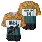 AUNZ Rugby Custom Baseball Jersey Australia Kangaroo New Zealand Silver Fern - Aussie Hoodie