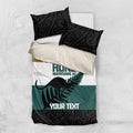 AUNZ Rugby Custom Bedding Set Australia Kangaroo New Zealand Silver Fern - Aussie Hoodie