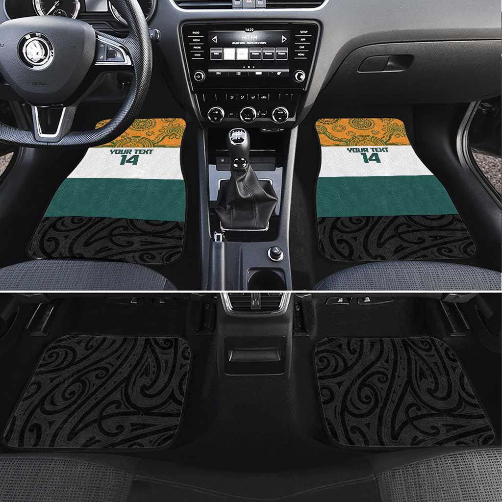 AUNZ Rugby Custom Car Mats Australia Kangaroo New Zealand Silver Fern - Aussie Hoodie