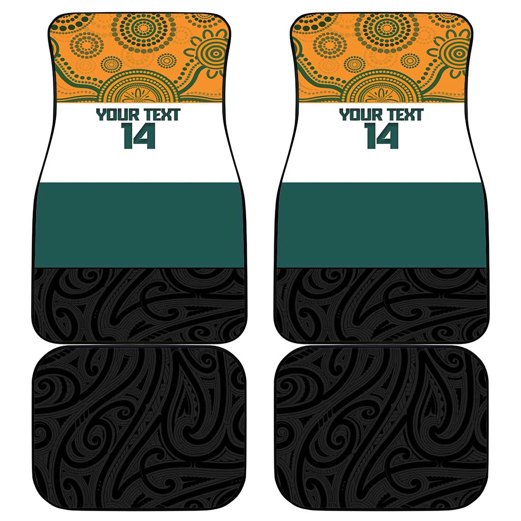 AUNZ Rugby Custom Car Mats Australia Kangaroo New Zealand Silver Fern - Aussie Hoodie