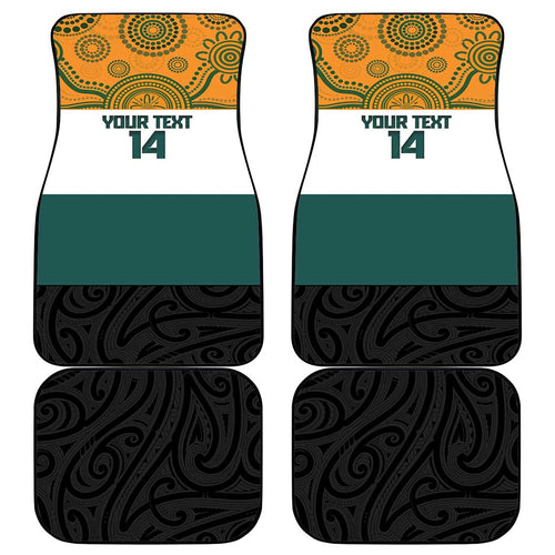 AUNZ Rugby Custom Car Mats Australia Kangaroo New Zealand Silver Fern - Aussie Hoodie