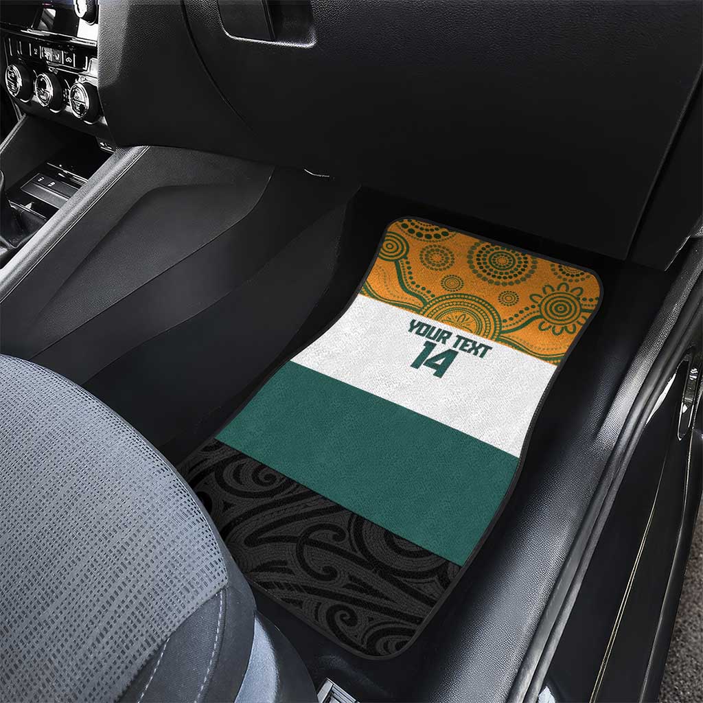 AUNZ Rugby Custom Car Mats Australia Kangaroo New Zealand Silver Fern - Aussie Hoodie