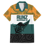 AUNZ Rugby Custom Family Matching Mermaid Dress and Hawaiian Shirt Australia Kangaroo New Zealand Silver Fern - Aussie Hoodie