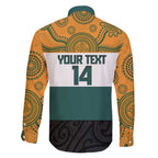 AUNZ Rugby Custom Family Matching Off Shoulder Maxi Dress and Hawaiian Shirt Australia Kangaroo New Zealand Silver Fern - Aussie Hoodie