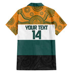 AUNZ Rugby Custom Family Matching Puletasi and Hawaiian Shirt Australia Kangaroo New Zealand Silver Fern - Aussie Hoodie