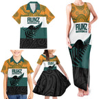 AUNZ Rugby Custom Family Matching Tank Maxi Dress and Hawaiian Shirt Australia Kangaroo New Zealand Silver Fern - Aussie Hoodie