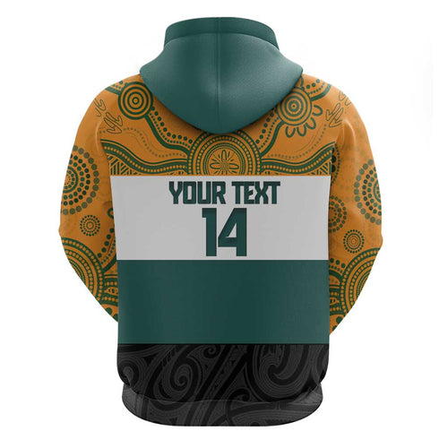 AUNZ Rugby Custom Hoodie Australia Kangaroo New Zealand Silver Fern - Aussie Hoodie