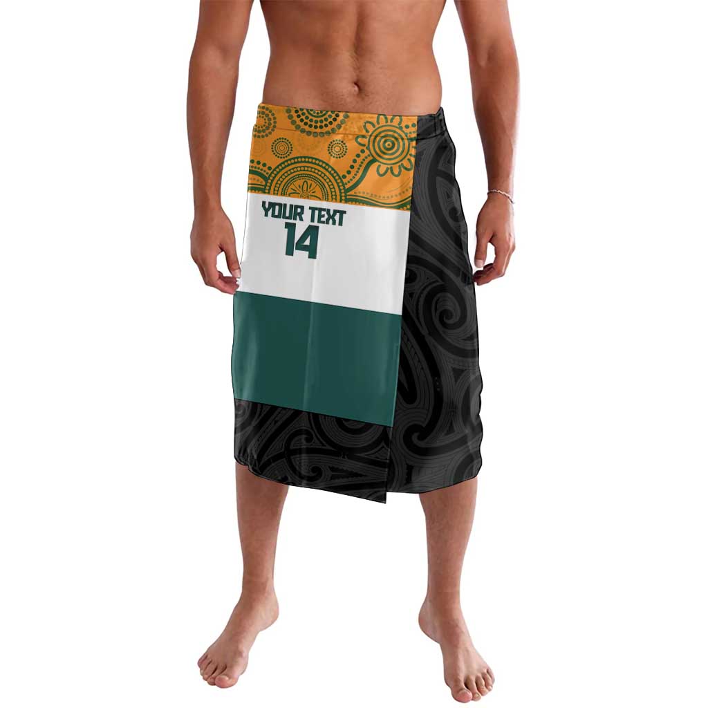 AUNZ Rugby Custom Lavalava Australia Kangaroo New Zealand Silver Fern - Aussie Hoodie