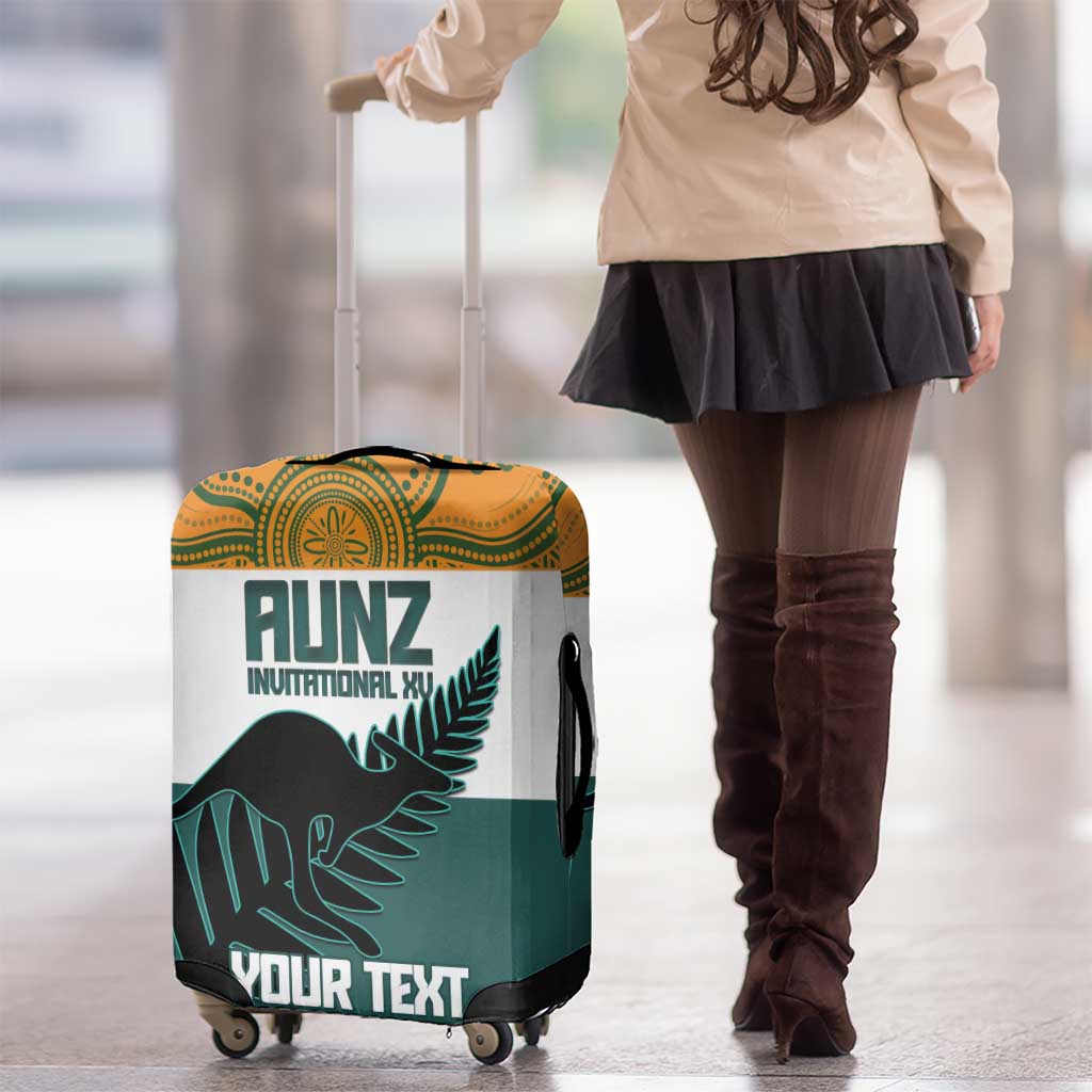 AUNZ Rugby Custom Luggage Cover Australia Kangaroo New Zealand Silver Fern - Aussie Hoodie