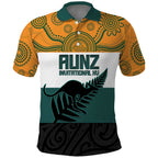 AUNZ Rugby Custom Polo Shirt Australia Kangaroo New Zealand Silver Fern - Aussie Hoodie