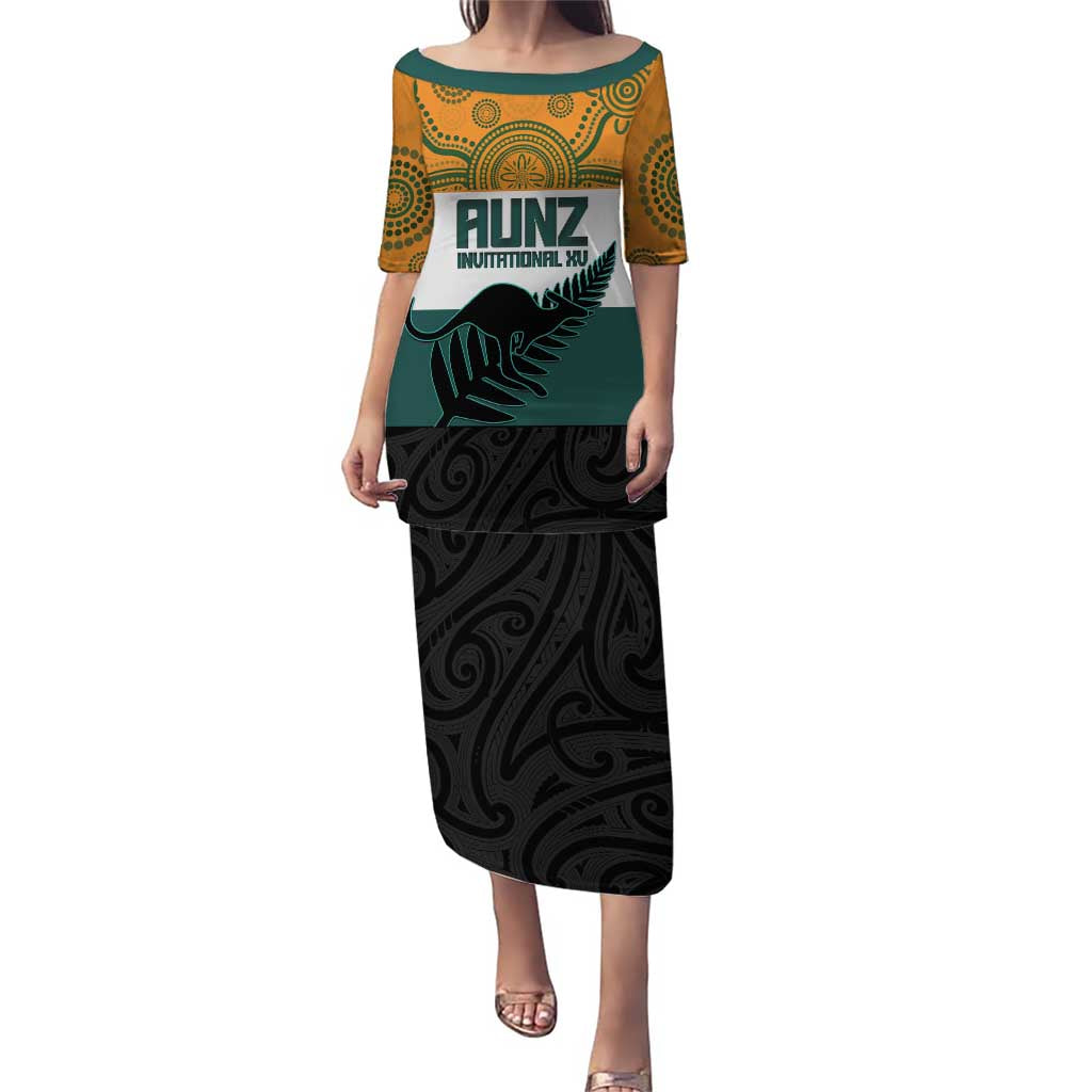AUNZ Rugby Custom Puletasi Australia Kangaroo New Zealand Silver Fern - Aussie Hoodie