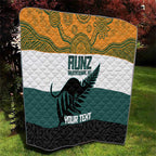 AUNZ Rugby Custom Quilt Australia Kangaroo New Zealand Silver Fern - Aussie Hoodie