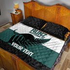 AUNZ Rugby Custom Quilt Bed Set Australia Kangaroo New Zealand Silver Fern - Aussie Hoodie