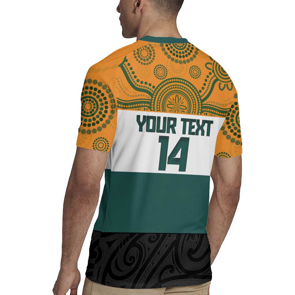 AUNZ Rugby Custom Rugby Jersey Australia Kangaroo New Zealand Silver Fern - Aussie Hoodie