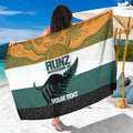 AUNZ Rugby Custom Sarong Australia Kangaroo New Zealand Silver Fern - Aussie Hoodie