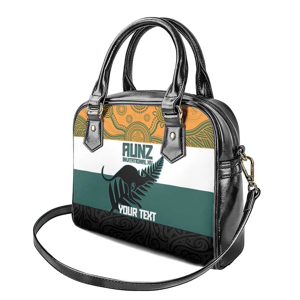 AUNZ Rugby Custom Shoulder Handbag Australia Kangaroo New Zealand Silver Fern - Aussie Hoodie