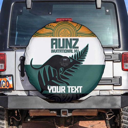 AUNZ Rugby Custom Spare Tire Cover Australia Kangaroo New Zealand Silver Fern - Aussie Hoodie