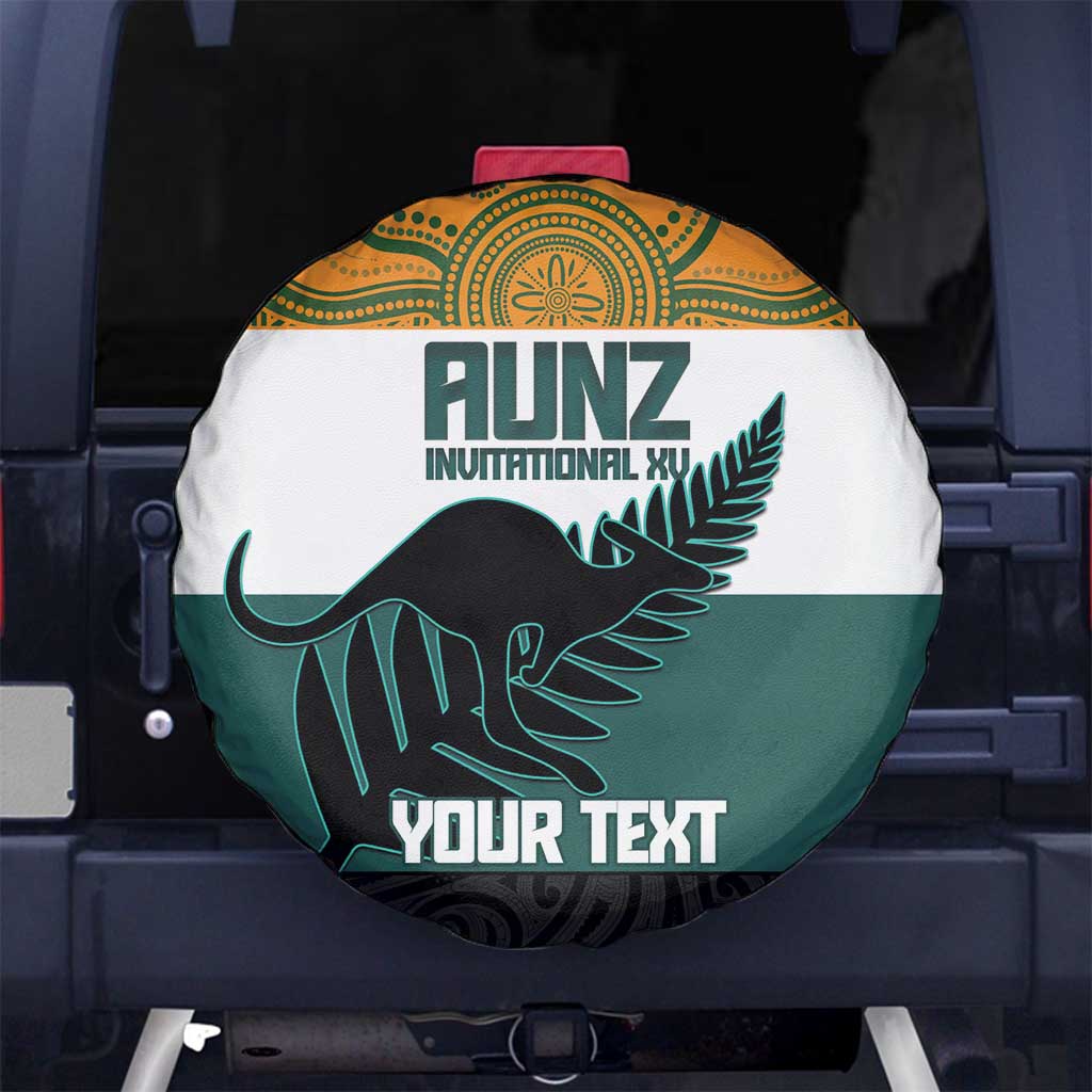 AUNZ Rugby Custom Spare Tire Cover Australia Kangaroo New Zealand Silver Fern - Aussie Hoodie