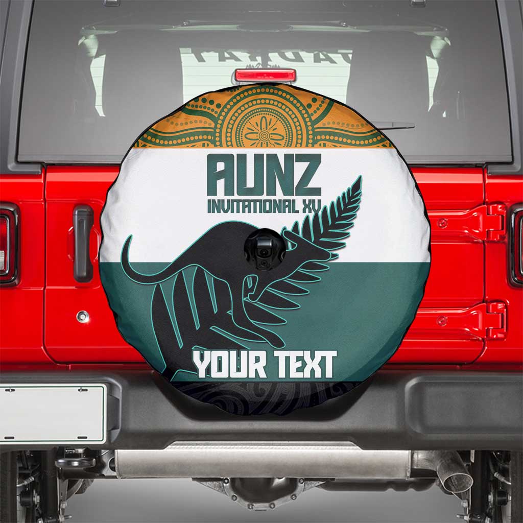 AUNZ Rugby Custom Spare Tire Cover Australia Kangaroo New Zealand Silver Fern - Aussie Hoodie