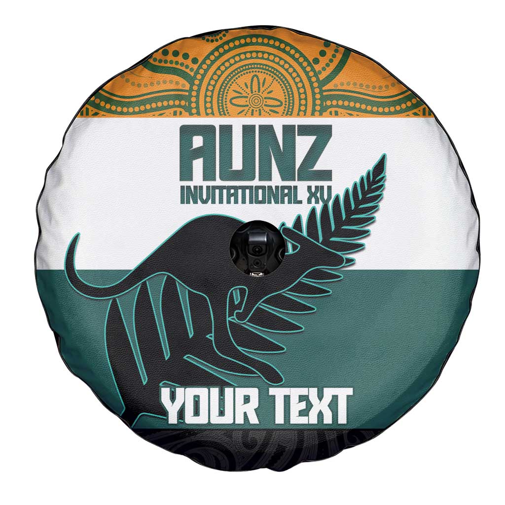 AUNZ Rugby Custom Spare Tire Cover Australia Kangaroo New Zealand Silver Fern - Aussie Hoodie