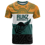 AUNZ Rugby Custom T Shirt Australia Kangaroo New Zealand Silver Fern - Aussie Hoodie