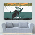 AUNZ Rugby Custom Tapestry Australia Kangaroo New Zealand Silver Fern - Aussie Hoodie
