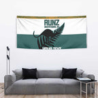 AUNZ Rugby Custom Tapestry Australia Kangaroo New Zealand Silver Fern - Aussie Hoodie
