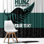AUNZ Rugby Custom Window Curtain Australia Kangaroo New Zealand Silver Fern - Aussie Hoodie