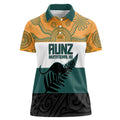 AUNZ Rugby Custom Women Polo Shirt Australia Kangaroo New Zealand Silver Fern - Aussie Hoodie