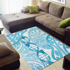 New Zealand Darts Area Rug Aotearoa Maori Its In My DNA White - Aussie Hoodie