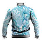 Personalised New Zealand Darts Baseball Jacket Aotearoa Maori Its In My DNA White - Aussie Hoodie