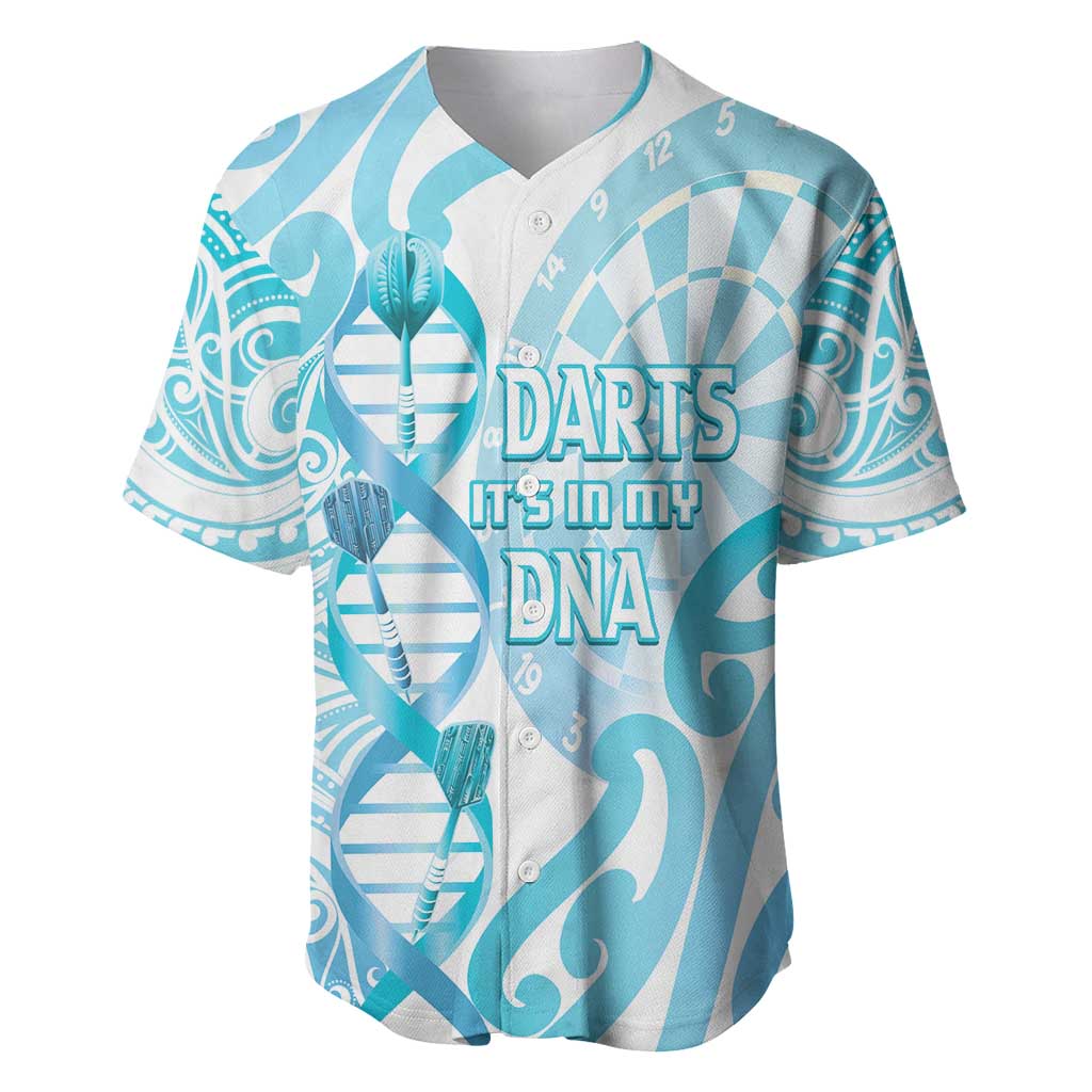 Personalised New Zealand Darts Baseball Jersey Aotearoa Maori Its In My DNA White - Aussie Hoodie