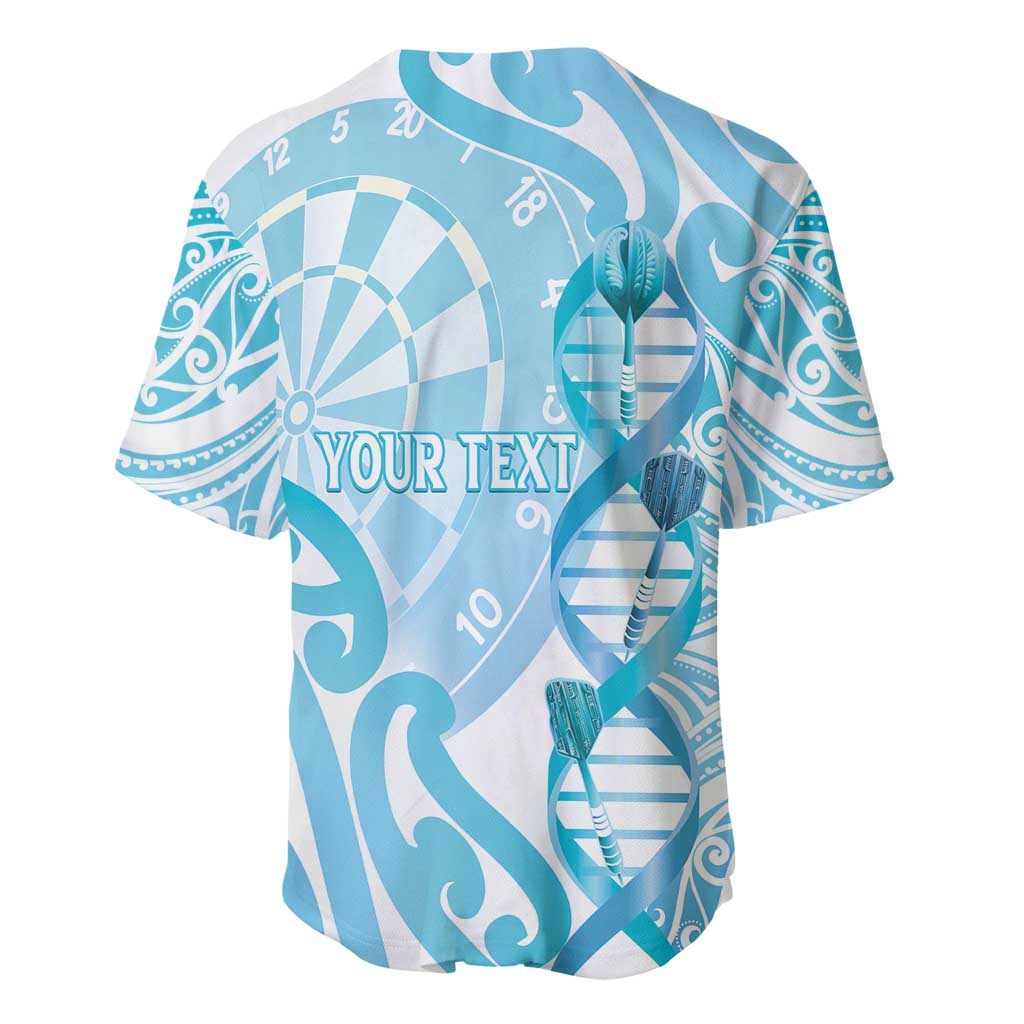 Personalised New Zealand Darts Baseball Jersey Aotearoa Maori Its In My DNA White - Aussie Hoodie
