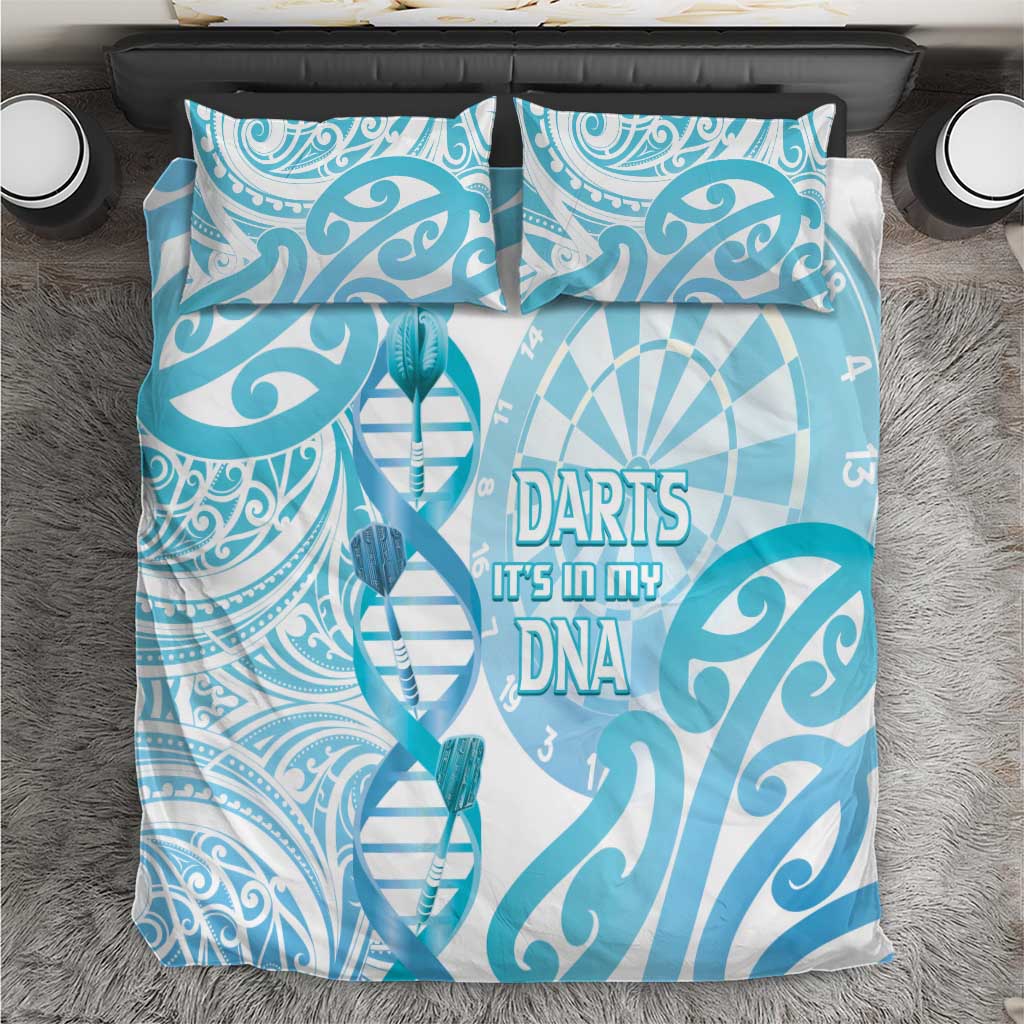 New Zealand Darts Bedding Set Aotearoa Maori Its In My DNA White - Aussie Hoodie