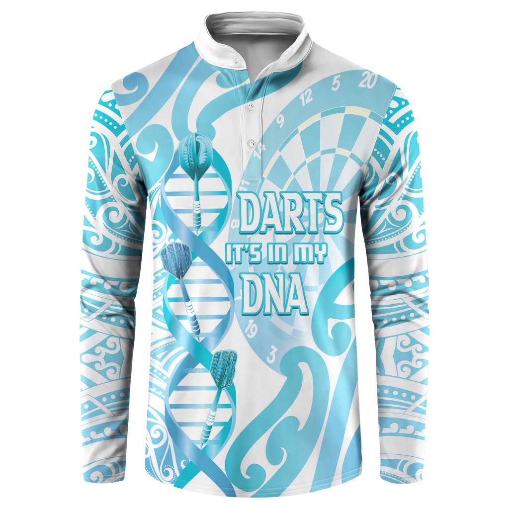 Personalised New Zealand Darts Button Sweatshirt Aotearoa Maori Its In My DNA White - Aussie Hoodie