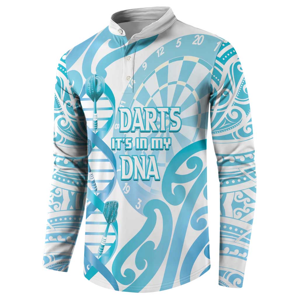 Personalised New Zealand Darts Button Sweatshirt Aotearoa Maori Its In My DNA White - Aussie Hoodie