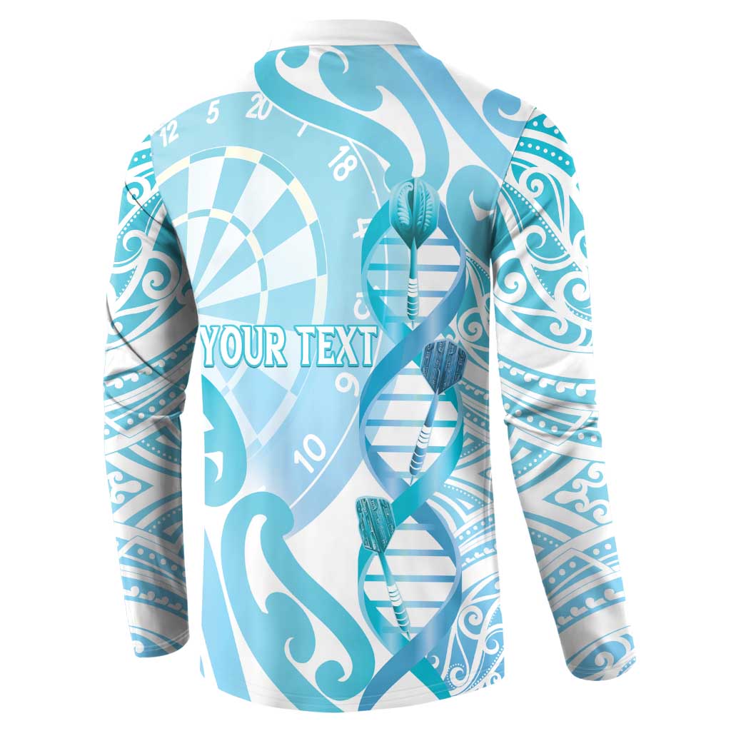 Personalised New Zealand Darts Button Sweatshirt Aotearoa Maori Its In My DNA White - Aussie Hoodie