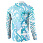 Personalised New Zealand Darts Button Sweatshirt Aotearoa Maori Its In My DNA White - Aussie Hoodie