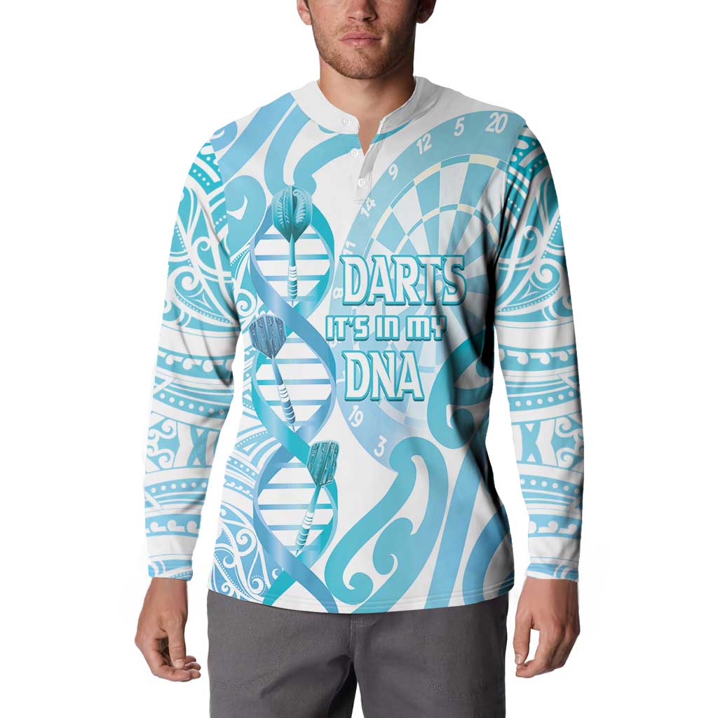 Personalised New Zealand Darts Button Sweatshirt Aotearoa Maori Its In My DNA White - Aussie Hoodie