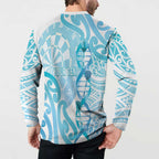 Personalised New Zealand Darts Button Sweatshirt Aotearoa Maori Its In My DNA White - Aussie Hoodie