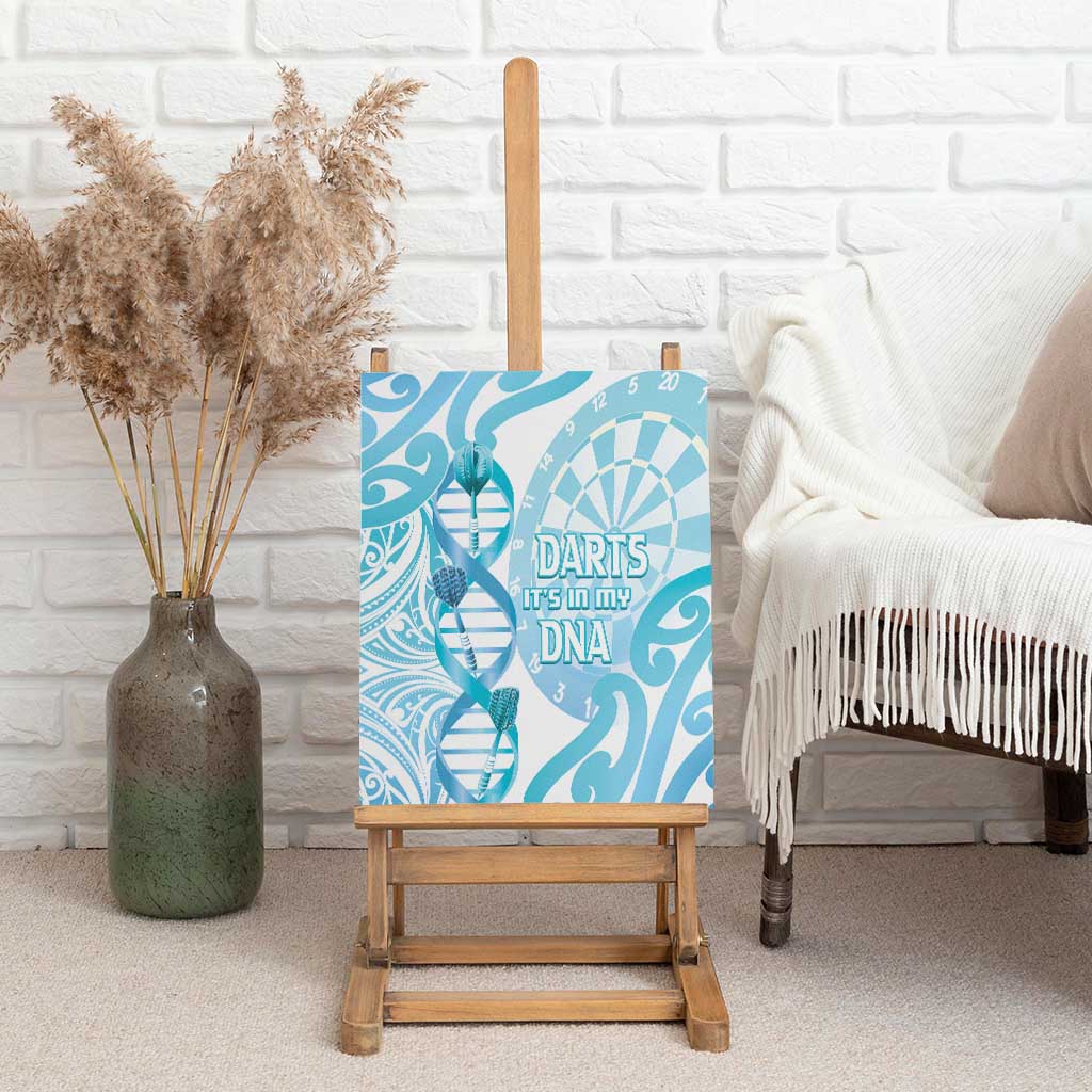 New Zealand Darts Canvas Wall Art Aotearoa Maori Its In My DNA White - Aussie Hoodie