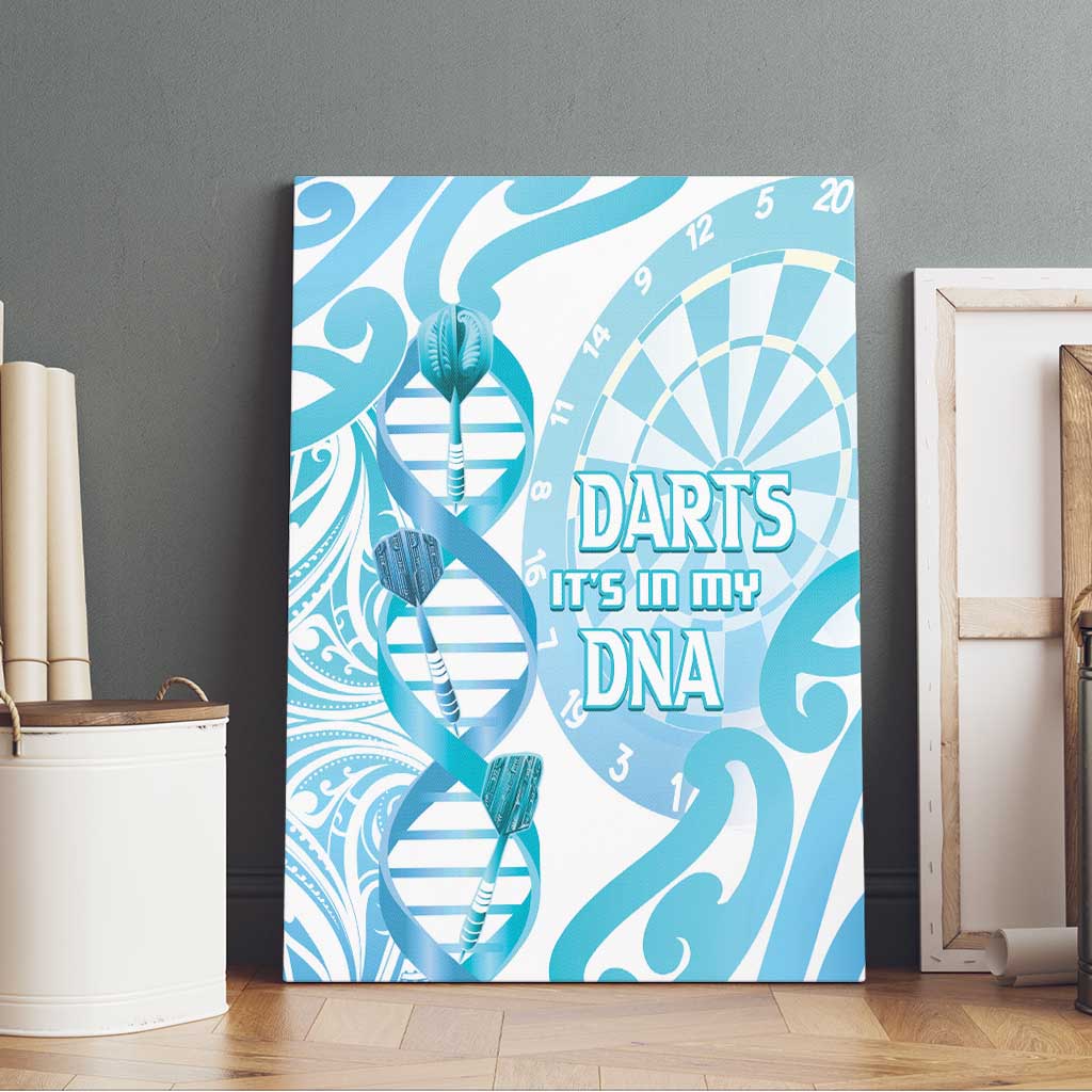 New Zealand Darts Canvas Wall Art Aotearoa Maori Its In My DNA White - Aussie Hoodie