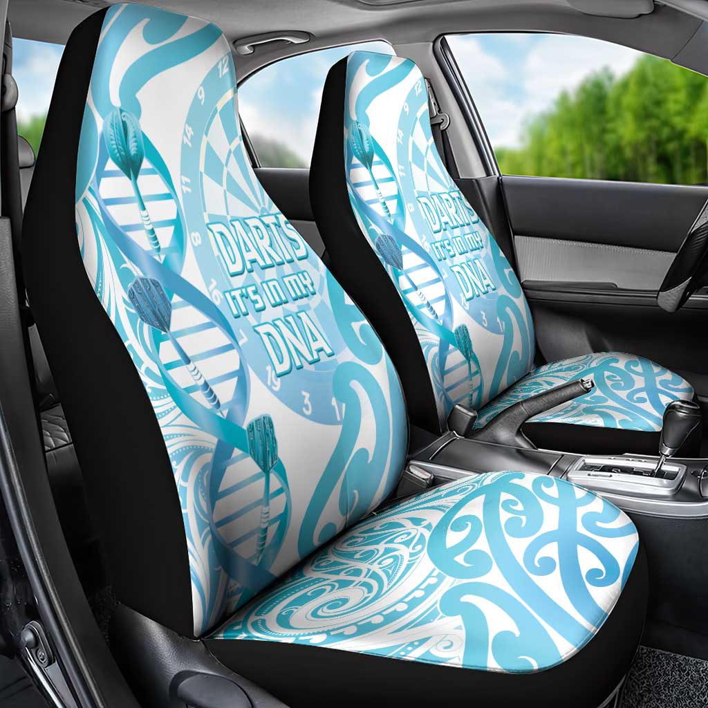 New Zealand Darts Car Seat Cover Aotearoa Maori Its In My DNA White - Aussie Hoodie